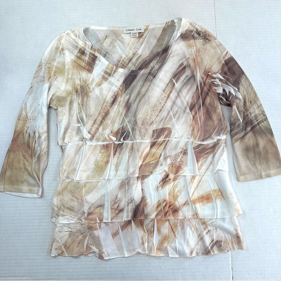 Coldwater Creek Long Sleeve Layered Top, M (10/12) - Picture 9 of 9